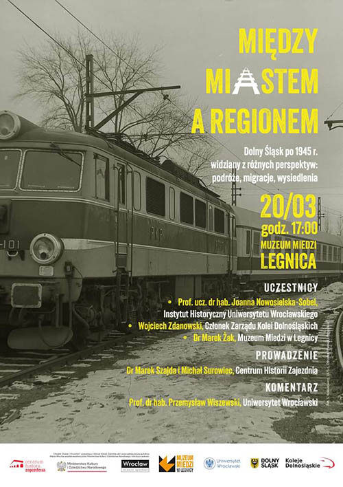 Między miastem a regionem - debata w Muzeum Miedzi - plakat