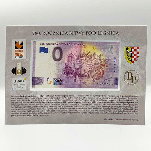 780. Rocznica Bitwy pod Legnicą - etui podwójne blister