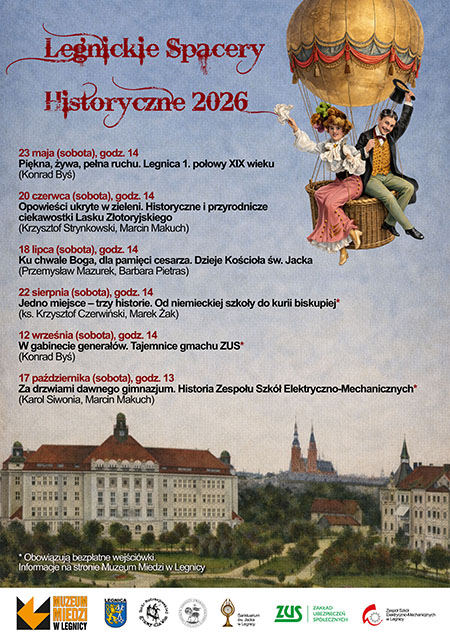 Legnickie Spacery Historyczne 2026 program