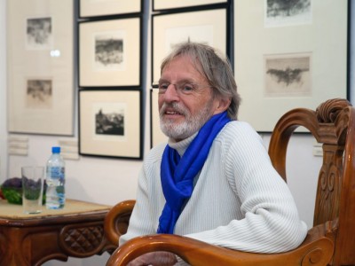 Spotkanie wieńczące wystawę „Jubileusz Krzysztof Skórczewski - miedzioryty”